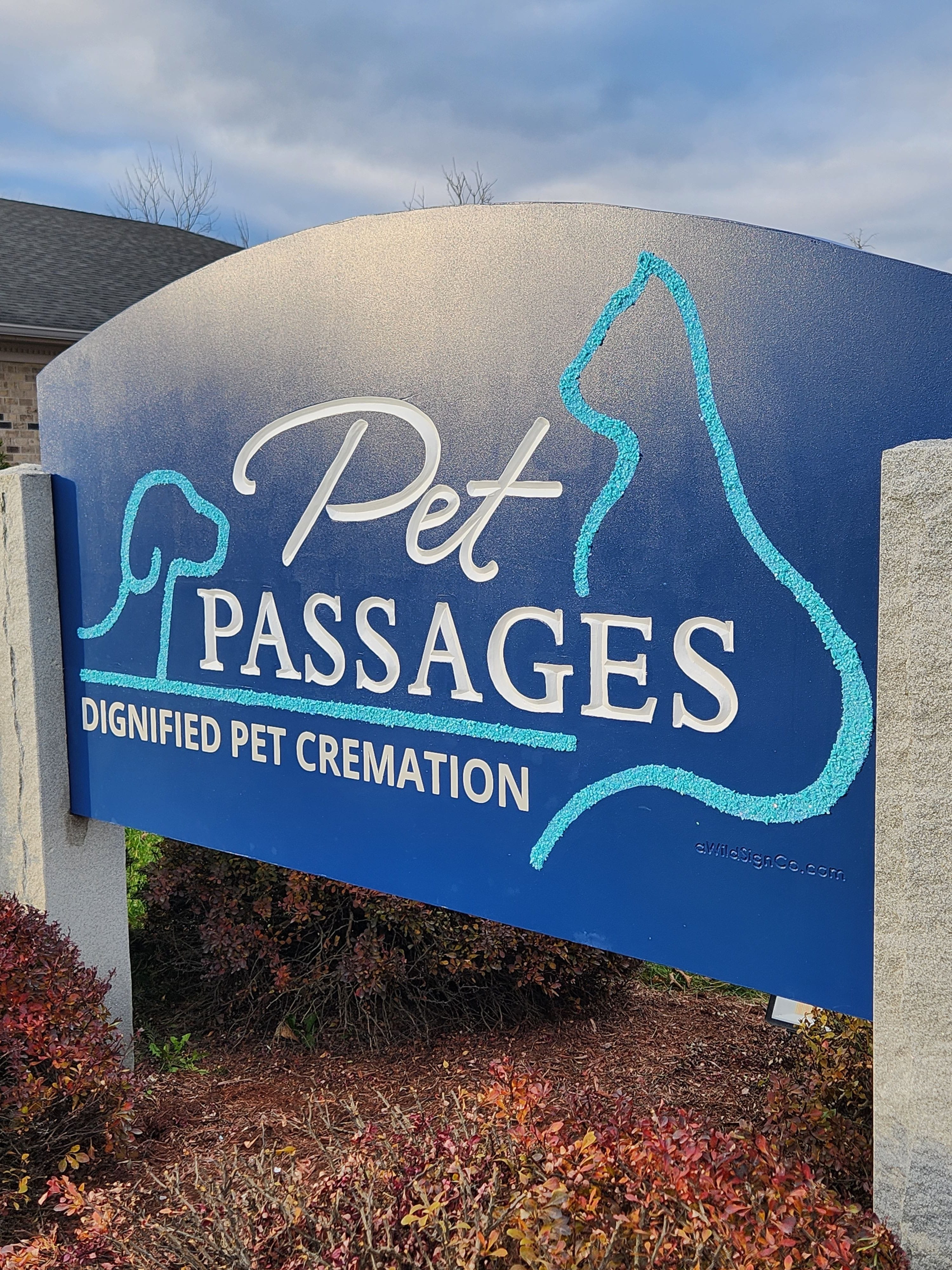 Their creativity sets our sign apart from others!  Adding smaltz, or crushed glass, to our project gives it higher visibility over standard signs.
